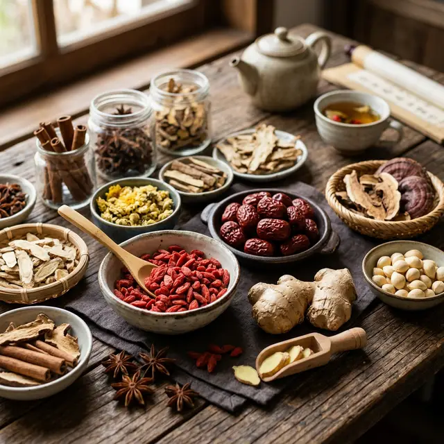 Herbes et ingrédients de la diététique chinoise